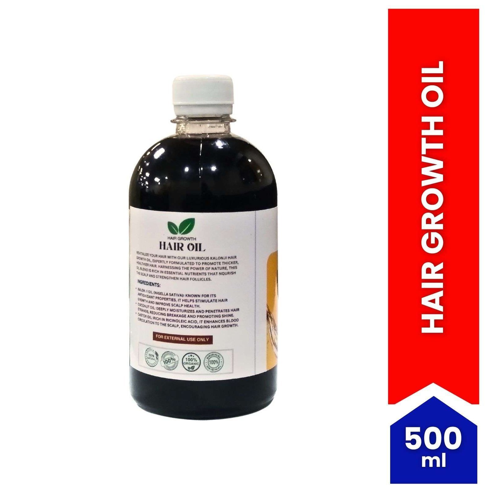 Hair Growth Oil (Oils Emporium) 500ml β Spiice Bazaar - Image 3